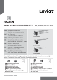 HALFEN HIT-HP/SP SDV -SMV -SZV