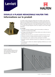 Douille à plaque hexagonale HALFEN TWS