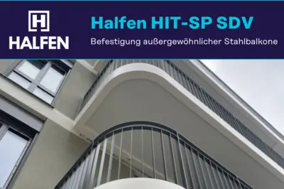 Außergewöhnliche Stahlbalkone befestigt mit HIT-SP SDV