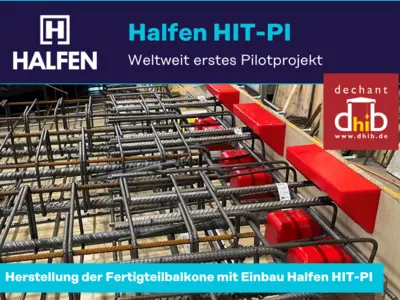 Pilotprojekt mit den Halfen Iso-Elementen HIT-PI 