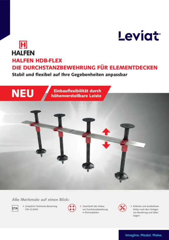 Halfen HDB-FLEX die Durchstanzbewehrung für Elementdecken