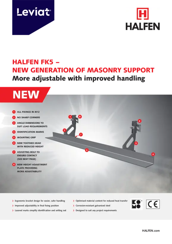 Halfen FK5 ‒ Nuova generazione di supporti per muratura