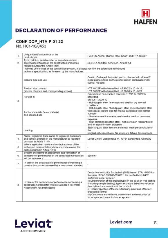 Halfenkiskot HTA 40/22P ja HTA 50/30P 