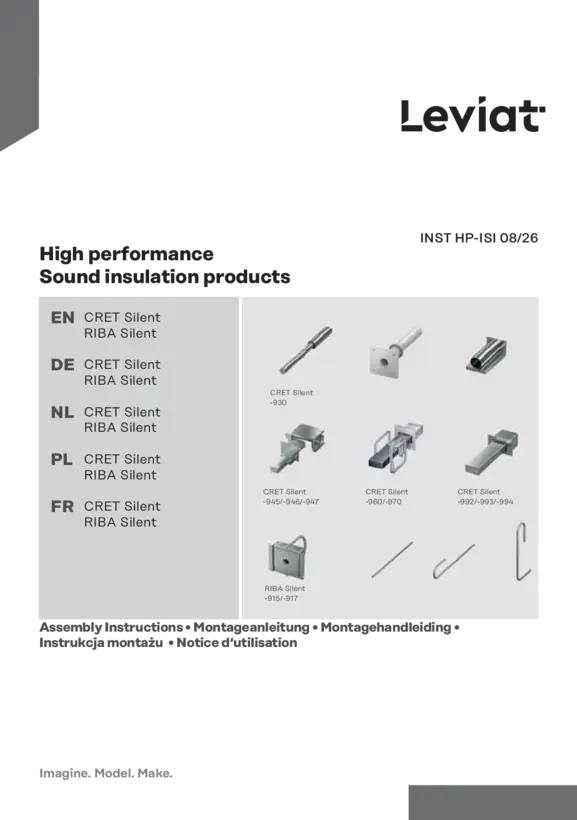 High performance Sound insulation products I CRET Silent I RIBA Silent