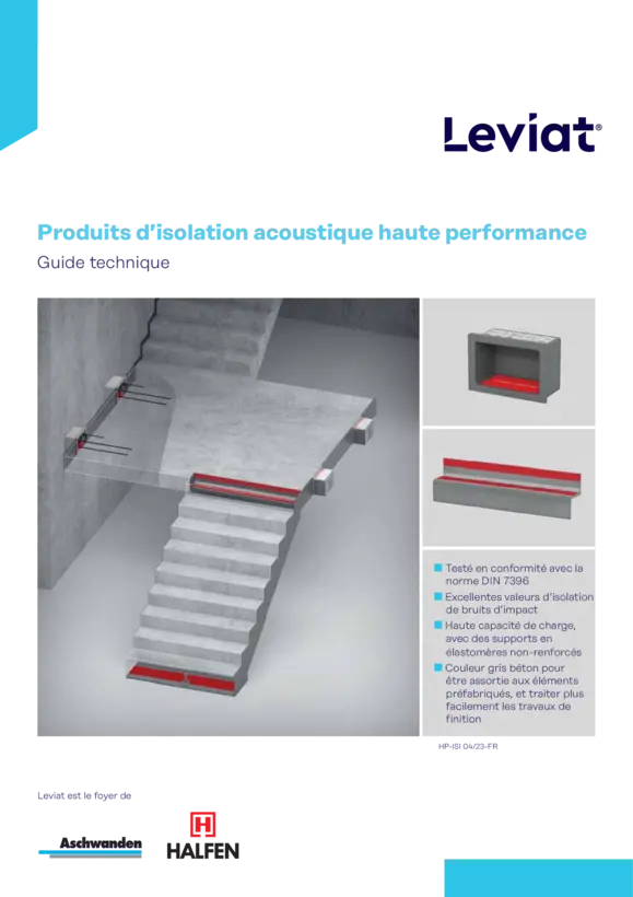 Produits d’isolation acoustique haute performance 