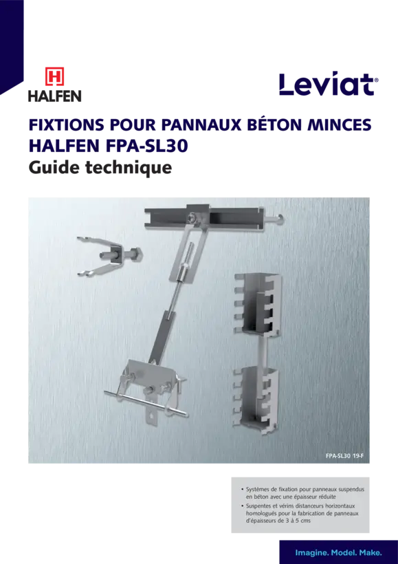 Fixations pour panneaux béton minces Halfen FPA-SL30