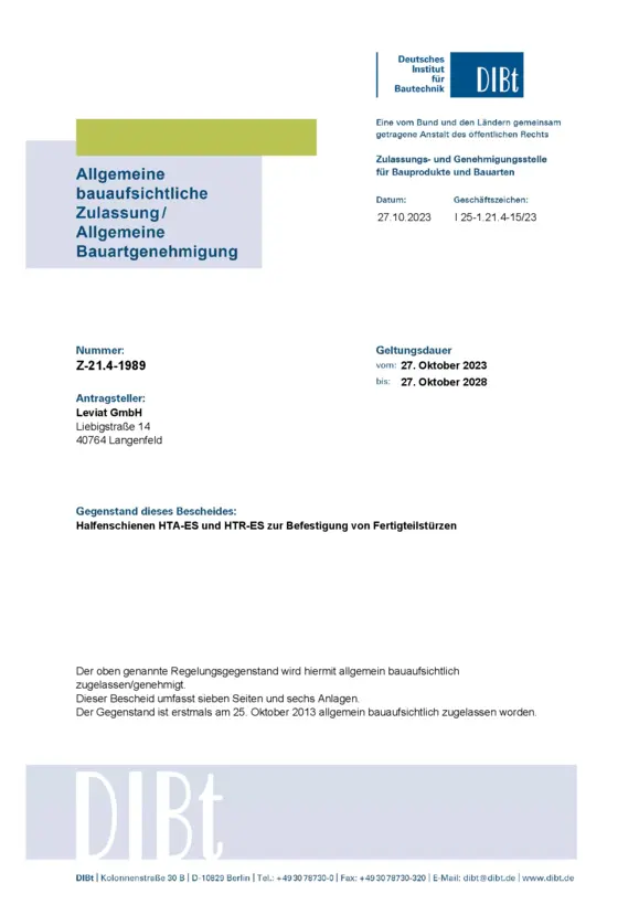 HALFEN Fertigsturzabfangungen